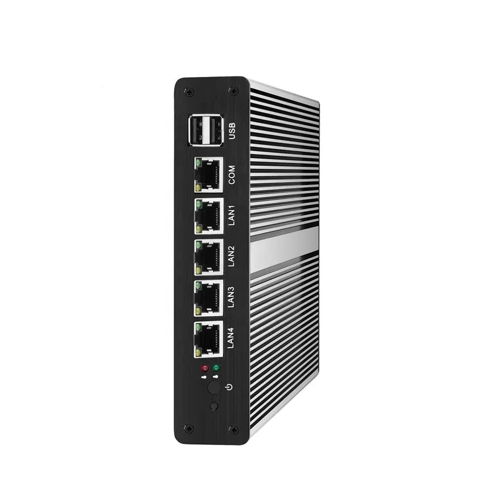 Маленький Intel Celeron 1037U 6*1000 Мбит/с гигабитный Ethernet мягкий маршрутизатор RJ45 панель VGA