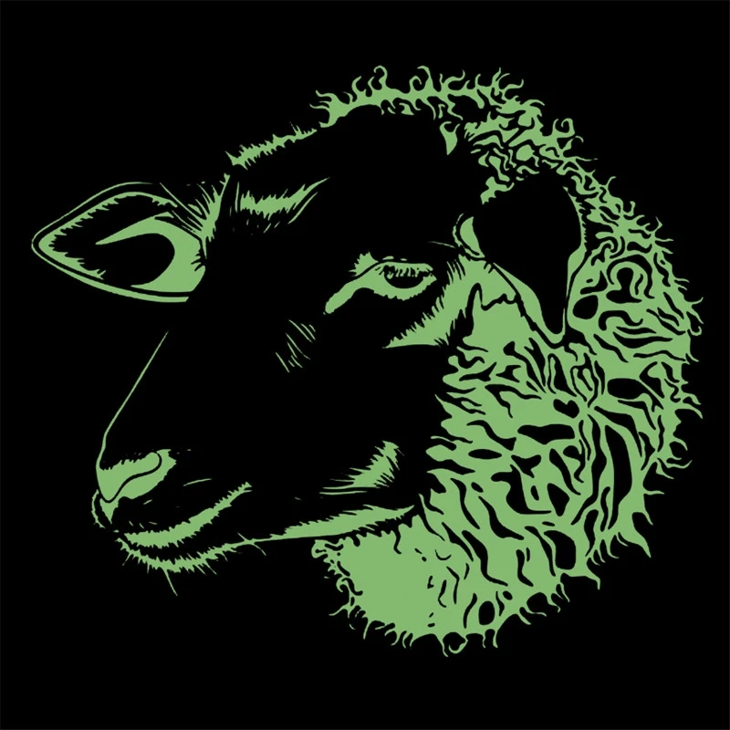 

Sheep Animal Patches for Clothing Luminous Badge Heat transfer printing Noctilucent Patch Clothes Fluorescence Stickers Gifts