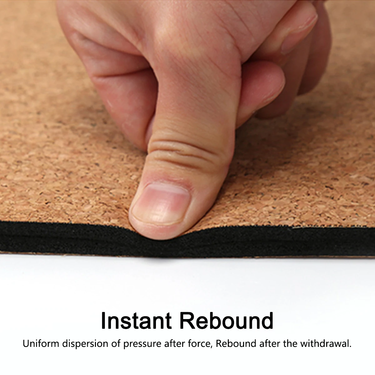 183X68cm пробковый TPE коврик для занятий гимнастикой и йогой нескользящий фитнесом