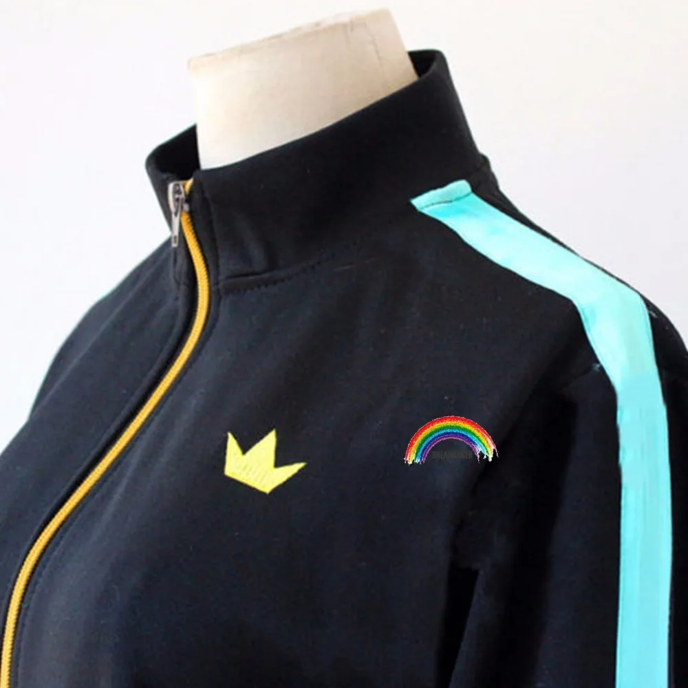 Костюм для косплея из коротких синтетических волос черный фиолетовый Noragami yato