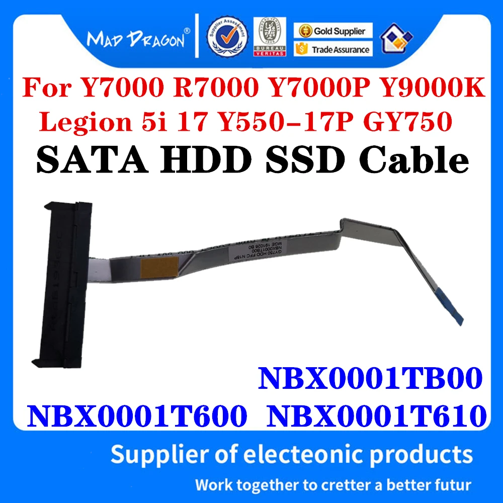 

NEW NBX0001TB00 NBX0001T600 For Lenovo R7000 Y7000 Y7000P Y9000K Legion 5i 17 Y550-17 Y550-17P GY750 Laptop HDD Connector Cable