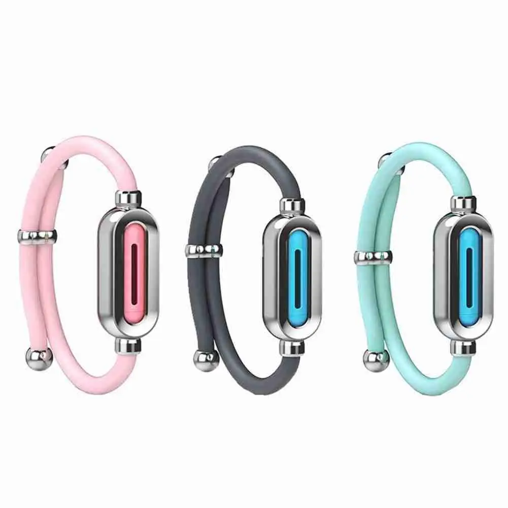 Противомоскитный браслет Силиконовый с капсулой эфирное масло эффективный