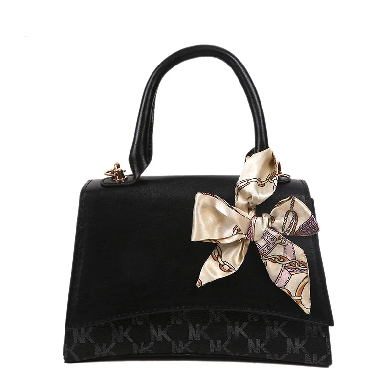 

New Letter Printed Hourglass Bag One Shoulder Crossbody Leather Black White Top Handle Tote Bag Handmade Fashion Designer Bag