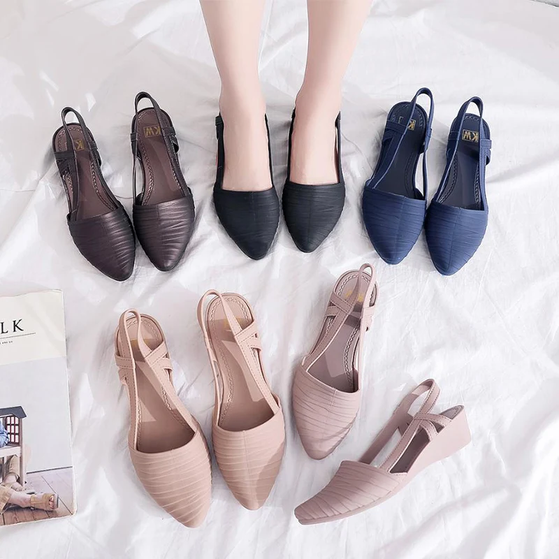 

Woman Wedges Sandals Women Slip-on Walking Shoes Ladies Casual Pumps Female New Solid Loafers 2020 Women's Slingbacks Footwear