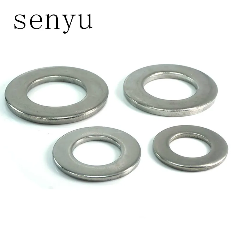 Senyu 304 Нержавеющая Сталь M5 M6 M8 M10 M12 M14 плоская машина шайба простая прокладка|Мойки|