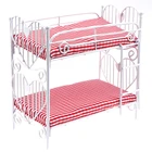 1:12 милые мини куклы домик игрушка двухслойная кровать мебель игрушки кукольный домик аксессуары ролевые игры для девочек подарок