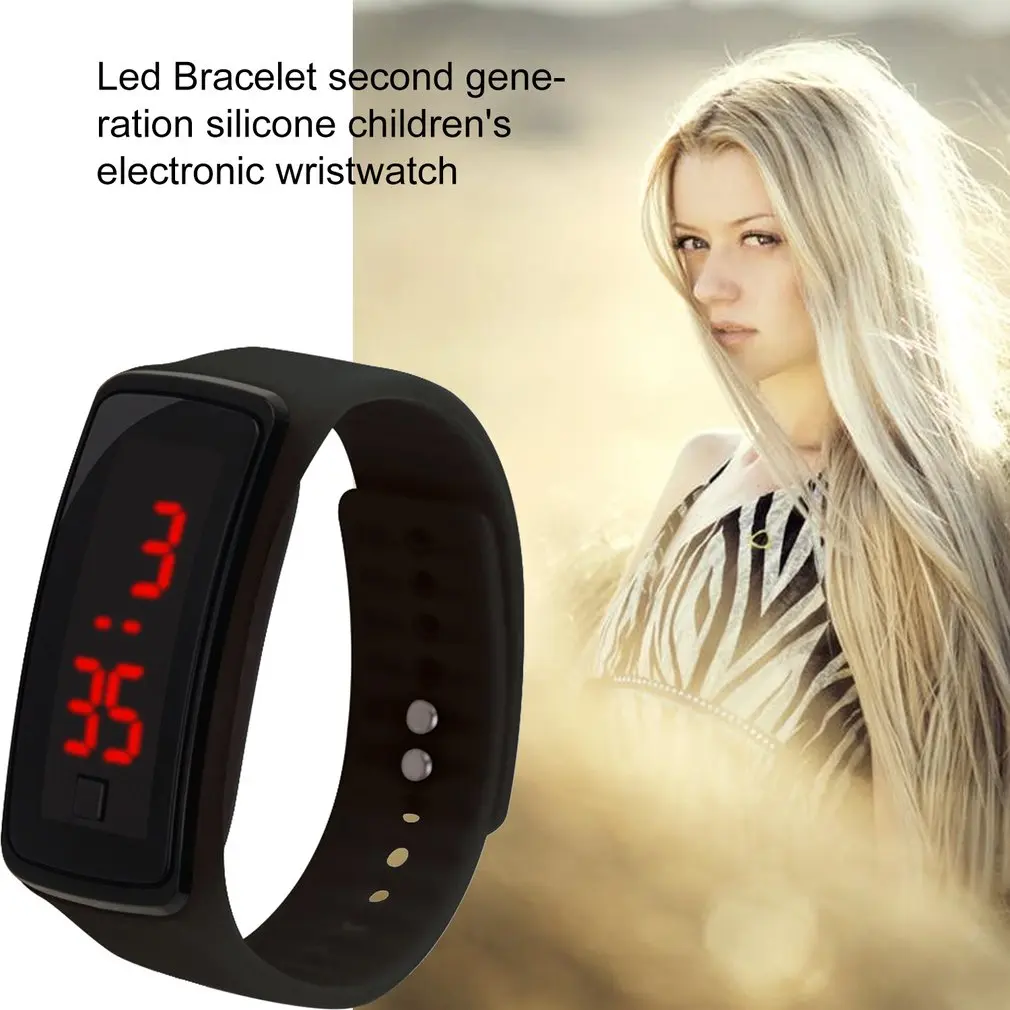 Детские мужские и женские студенческие спортивные светодиодные браслеты