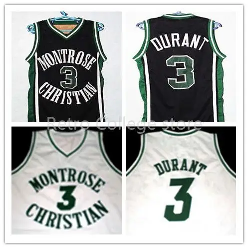 

Kevin DURANT #3 montrose christian High School Top Quality Basketball Jersey Mens Stitched Custom Any Number Name