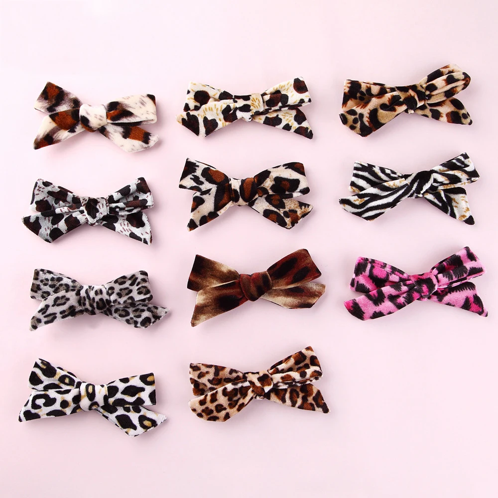 

Baby Hair Clips Leopard Kids Hair Accessories Velvet Hairpins For Girls Hair Bows Barrette Child Party Hairgrips Birthday Gift