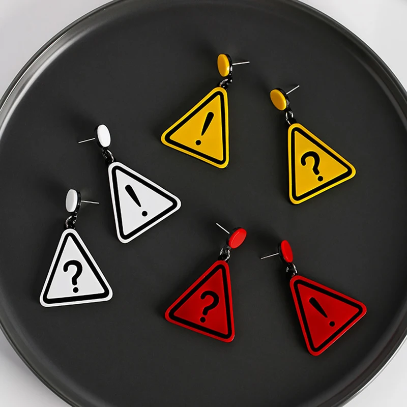 Модные креативные серьги с подвеской для женщин символ преувеличенный