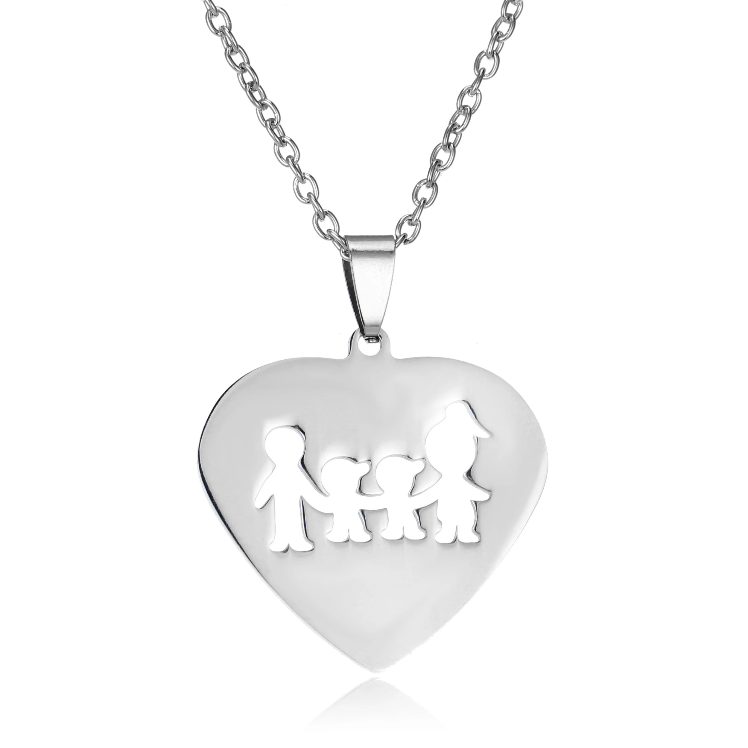 Ожерелье с подвеской в виде сердца для мамы дочки папы и сына вечеринки честь Дня