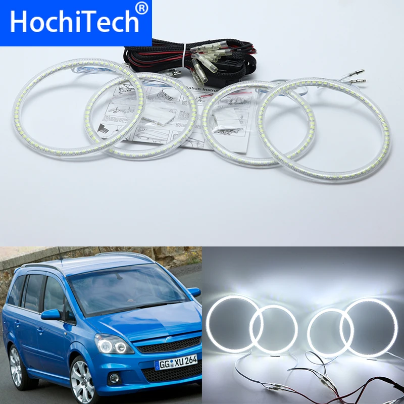 Для Opel Zafira B 2005-2014 ультра яркий SMD белый светодиодный ангельские глазки 2600LM 12V halo ring