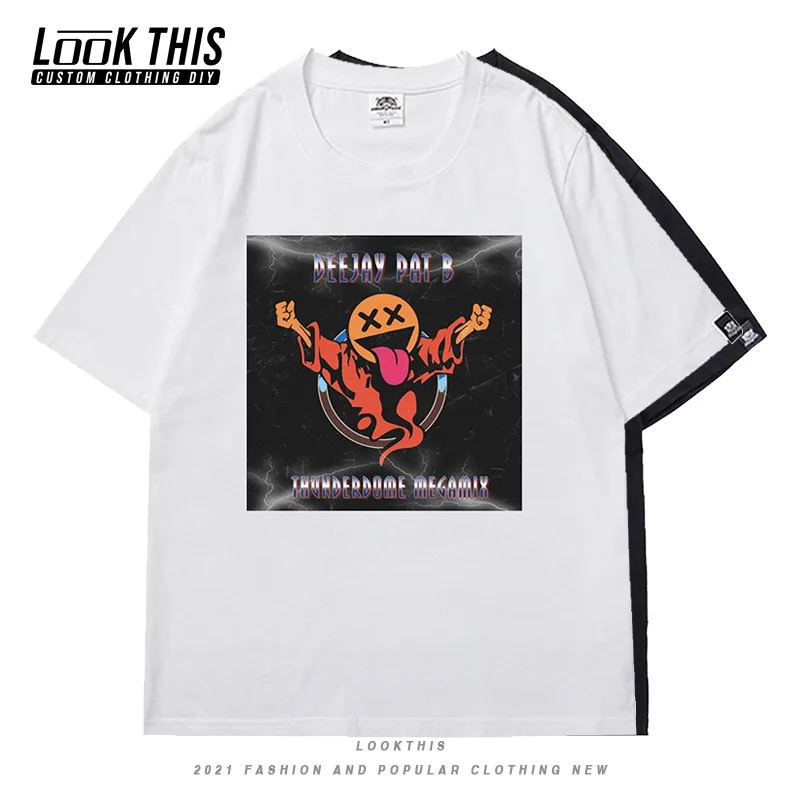 

Hot Thunderdome Oversized T-shirt Women 2021 Summer Short Sleeve T-shirts Y2k Loose Harajuku Streetwear Top Woman T-shirts