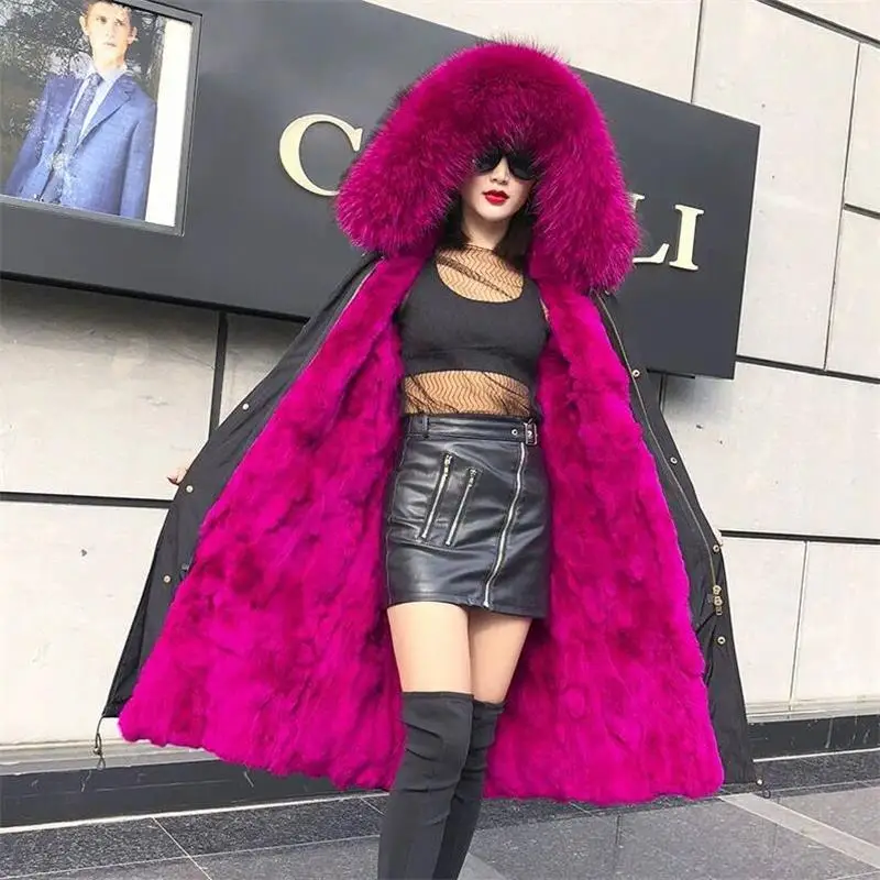 Натуральный мех шерсть Смеси пальто для женщин новые 2019 зимние теплые с