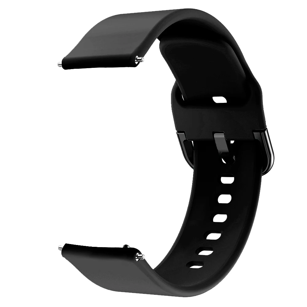Черный Красочный резиновый мягкий силиконовый ремешок для Garmin Vivoactive3 Vivoactive 3 HR ремешок для смарт-браслета для Forerunner 645 Music band - Цвет: Черный