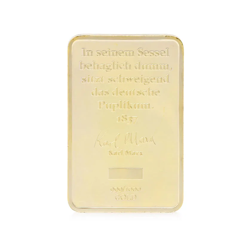 Позолоченные памятные монеты Kail Marx сувенирная коллекция подарок|Безвалютные