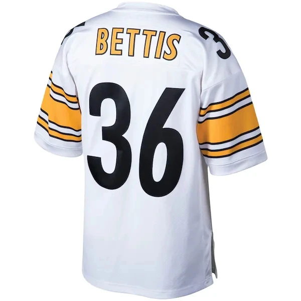 

New Embroidery American Football Jersey Jerome Bettis Pittsburgh Black White Limited Player Jersey