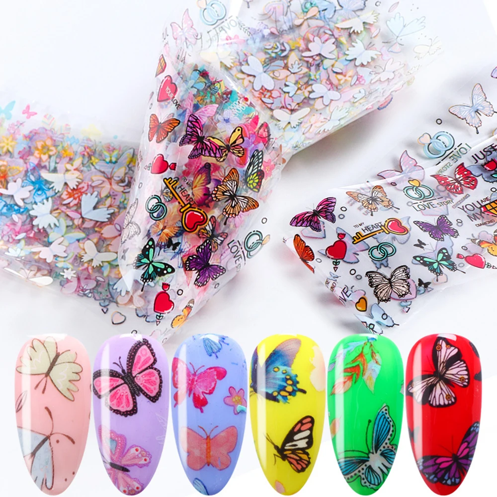 10 шт. переводная Фольга для ногтей | Красота и здоровье