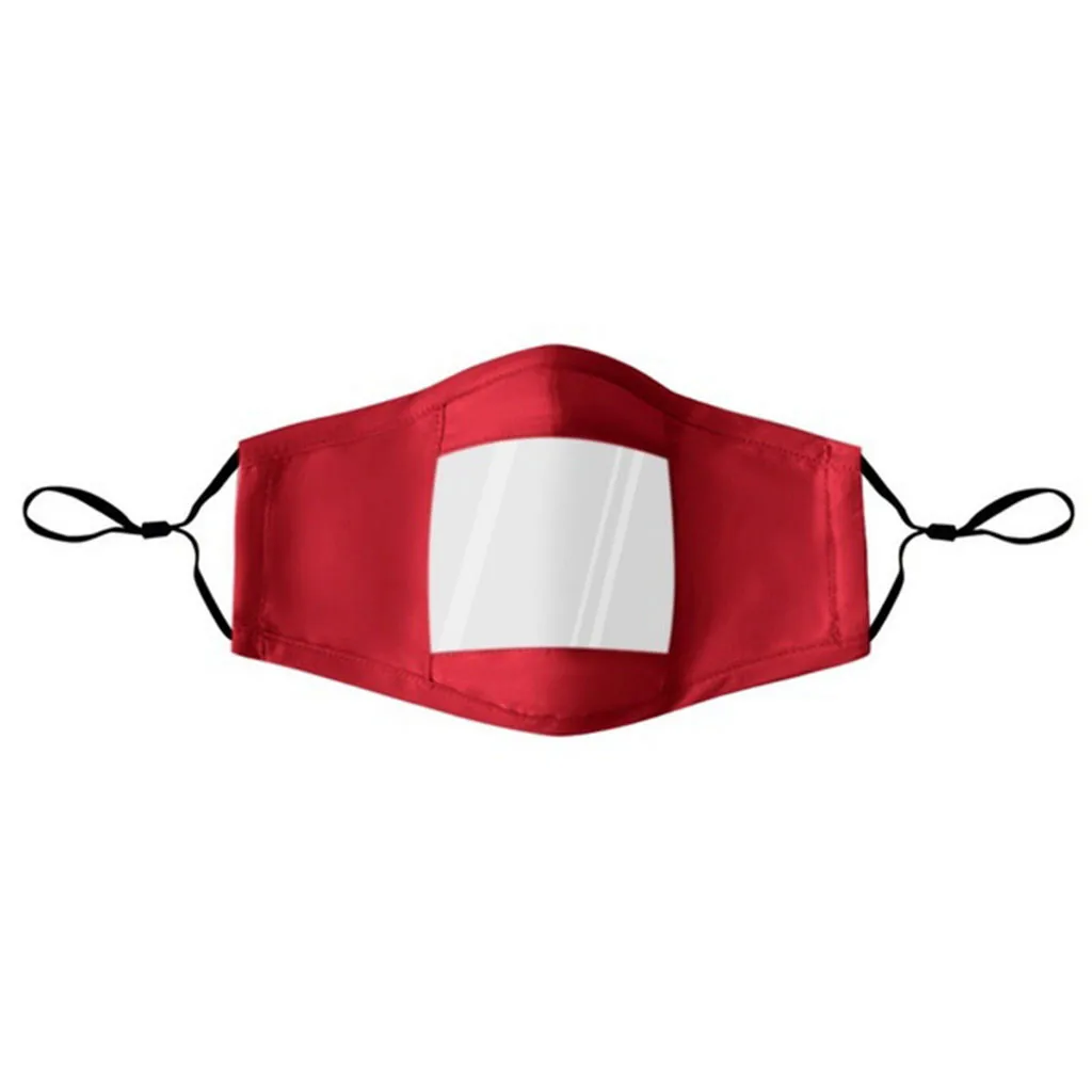 

10PC 2020 New Fashion Adult Mask With Clear Window Visible Expression Face Cover For Deaf Mute People maseczka ochronna A50