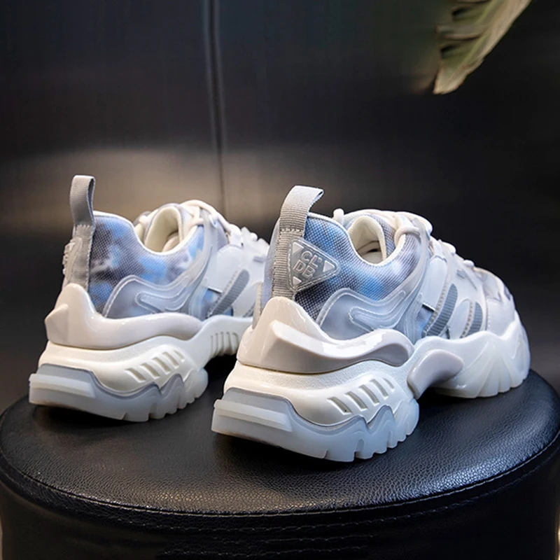 

Chunky Sneakers Women Flats Shoes Women New Arrival Designer Shoes On Platform Woman Fashion 2021 Spring Casual Sneaker Baskets