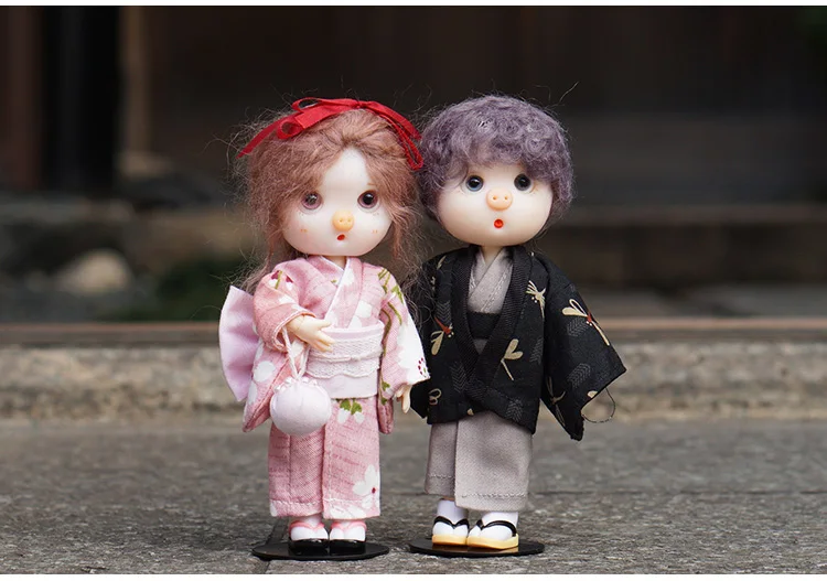 

M0016 детская игрушка ручной работы 1/12 ob11 кукла blyth BJD/SD аксессуары для кукол GSC девочка мальчик кукла Халат комплект кимоно