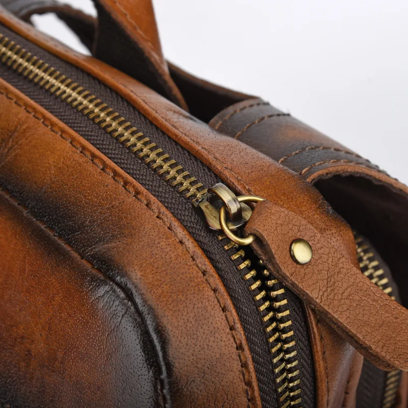 

YourSeason Vintage Cowhide Briefcase Shoulder Messenger Bag 2021 Genuine Leather Men Computer Business Leisure Handbags