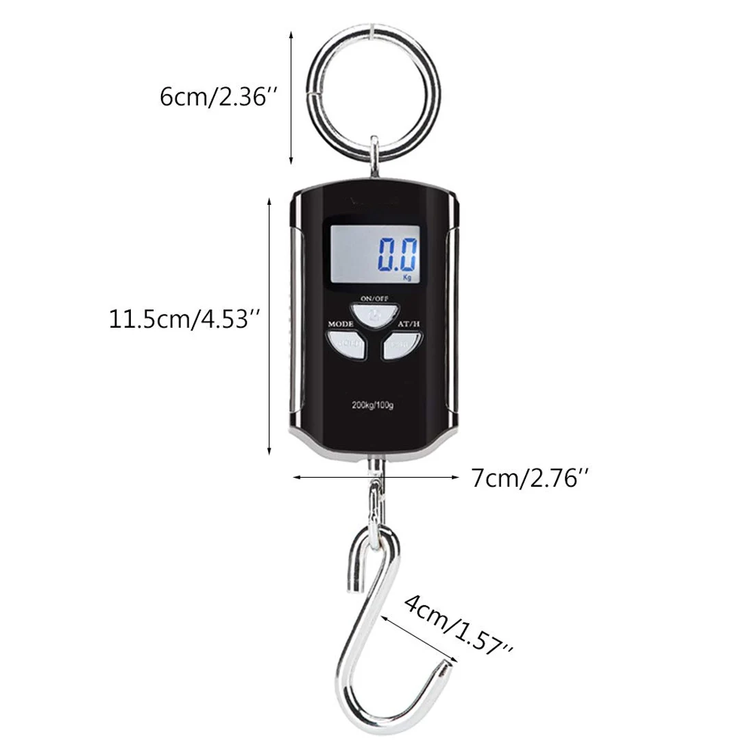 Мини портативные подвесные крановые весы 200 кг/100 г цифровые большой
