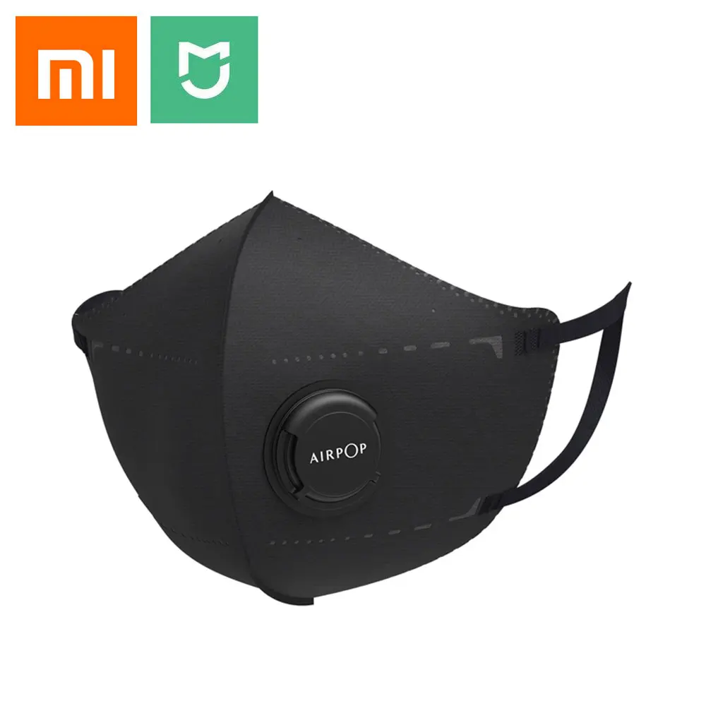 2 шт. Xiaomi Mask Mijia Airpop портативная маска PM2.5 анти Дымчатая регулируемая для ушей
