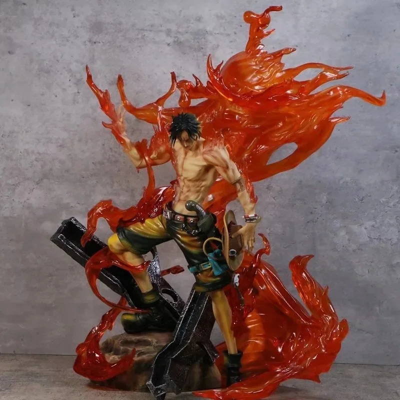 

Аниме O.n.e.P.i.e.c.e. Супер огромная Статуэтка GK с изображением огненного кулака и вульканской сцены может осветить коробчатую фигуру высотой ок...