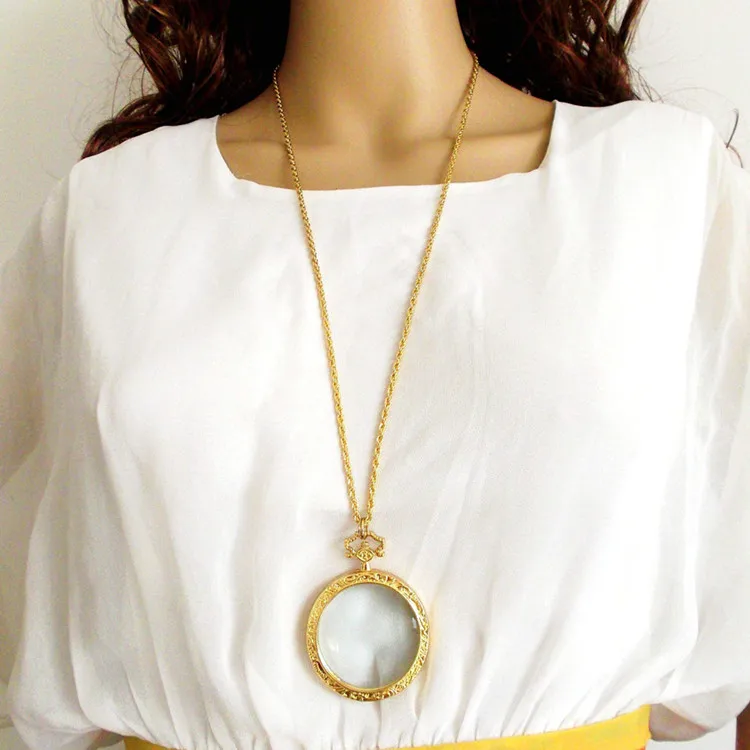 1 шт. 3х портативное креативное модное ожерелье для чтения кулон лупа