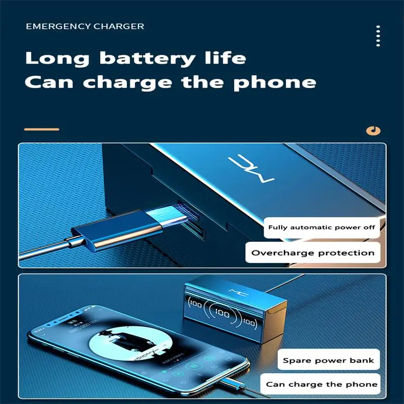 

BH133 5.0 Wireless Bluetooth Headset Touch Control TWS Earbuds Headphone Noise Reduction Stereo In-Ear Earphone Support Dropship