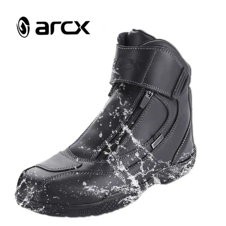 

ARCX Genuine Cow Leather Waterproof Moto Boots Motorbike Riding Shoes Motocross Off-Road Racing Boots