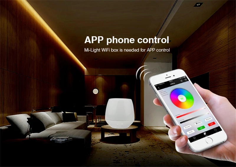 Mi Light RGB + CCT Smart P 5 In 1 LED Controller DC12-24V 2.4G wireless control for Single Color RGBW Strip | Лампы и освещение