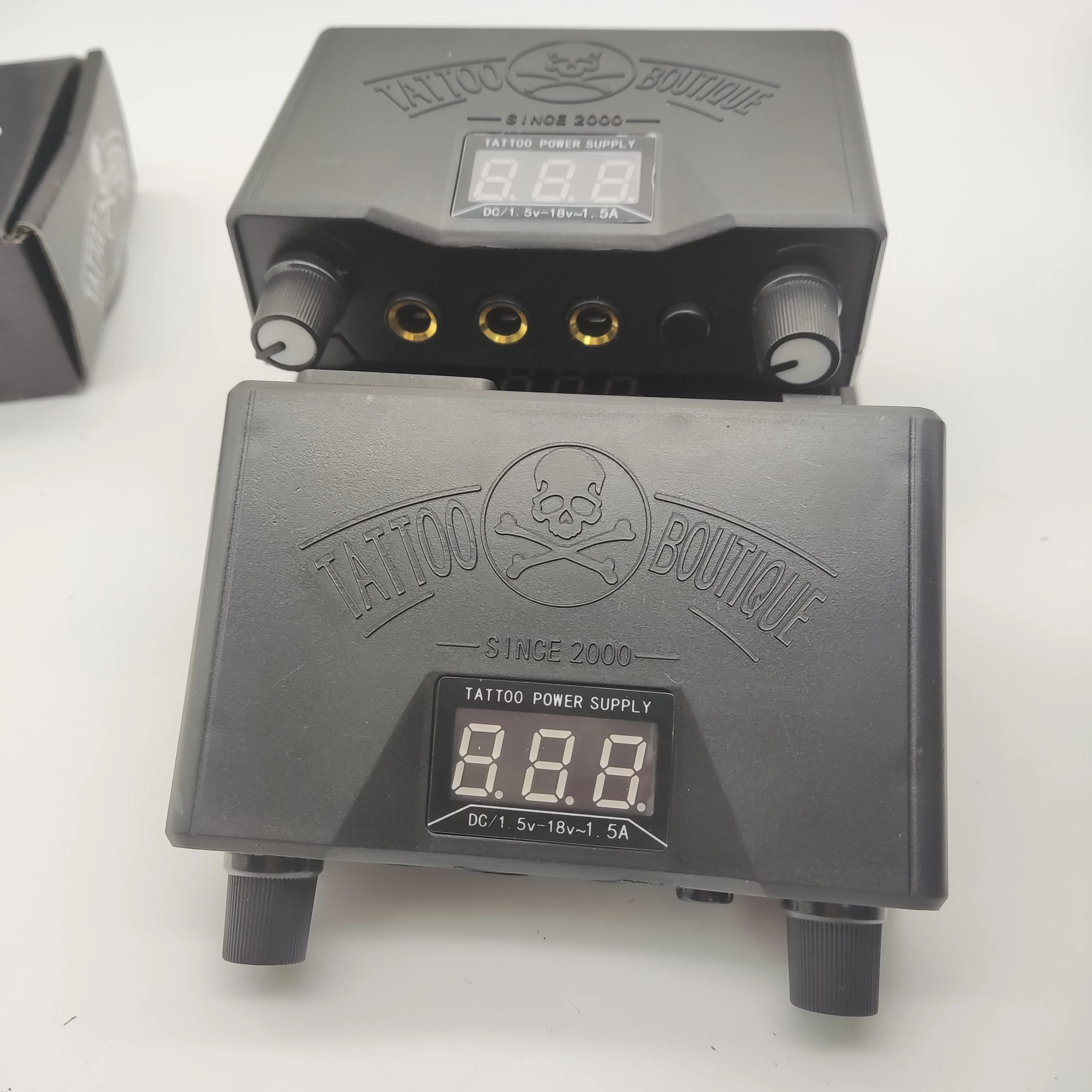 Блок питания для тату аппарата 1 шт. черный двойной светодиодный 3 цифровых