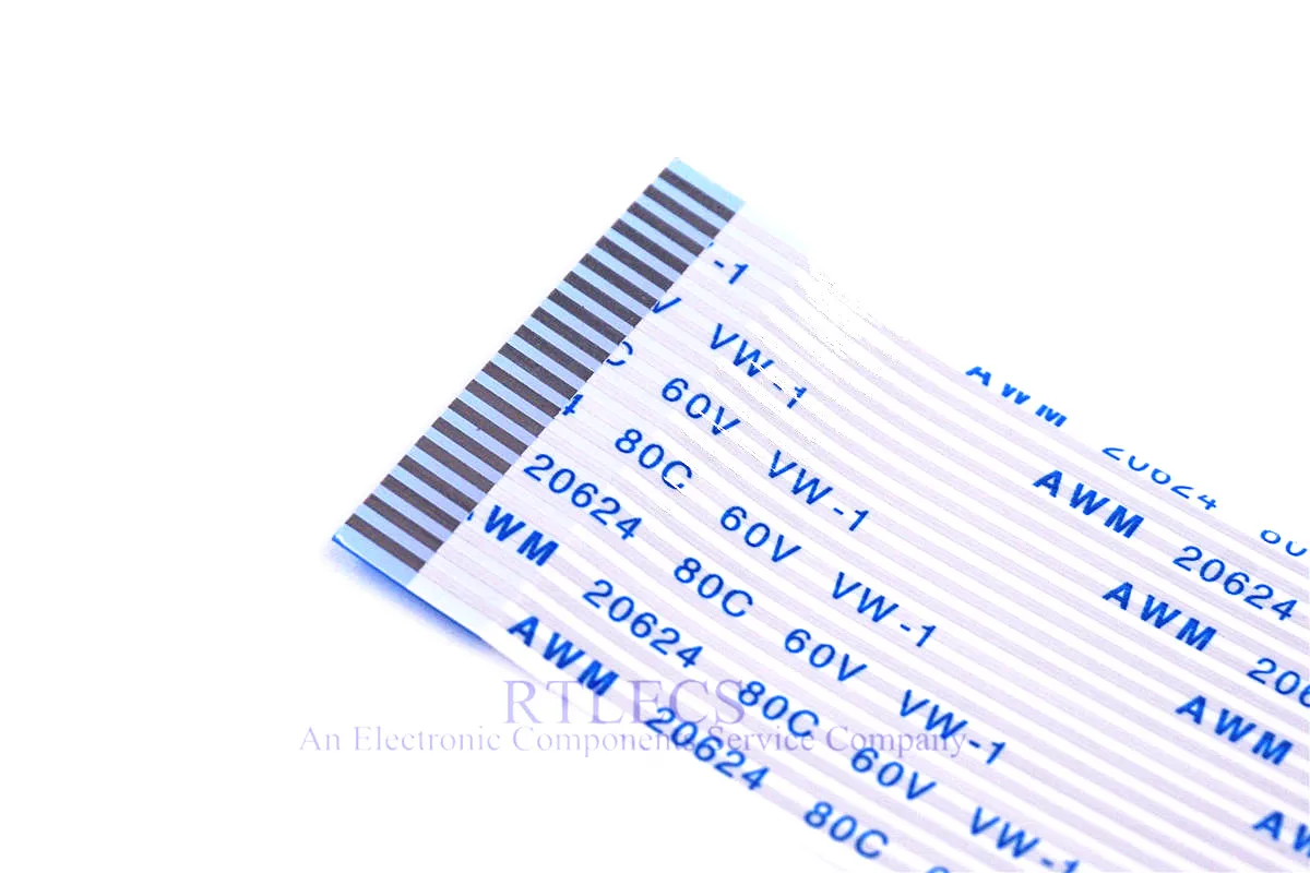 

5 PCS FPC Flat Flexible Cable FFC Jumper Pitch 1.25 mm Spacing 20 Pin Same Contact Side isotropy Type A 200 300 600mm Tin Plated