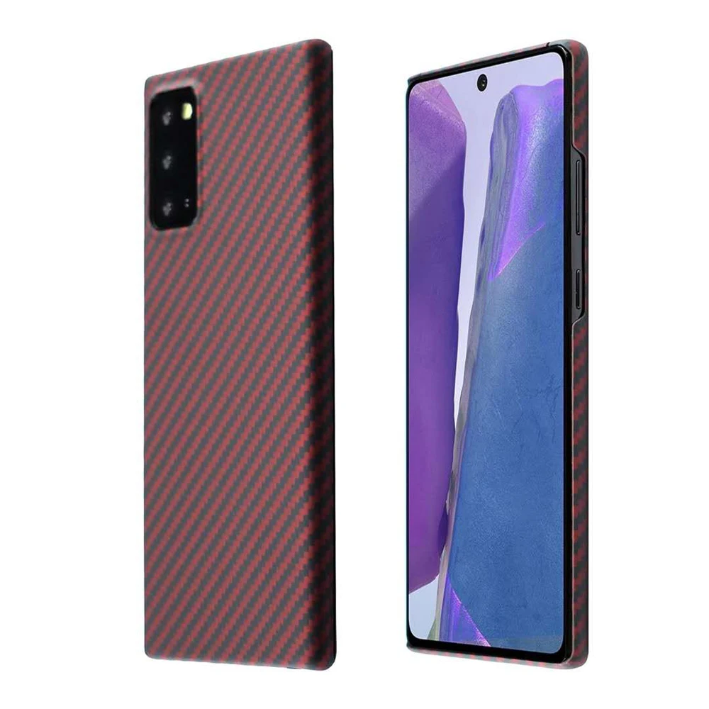 Чехол из чистого углеволокна для Samsung Galaxy Note 20 ультралегкий тонкий высокопрочный