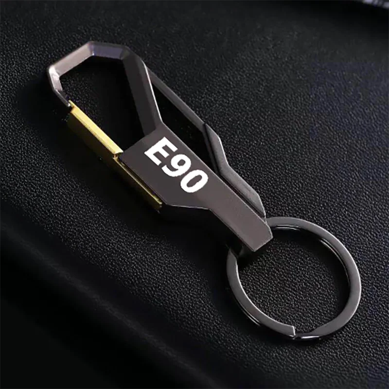 

Laser engraved metal keychain car keychain key ring key management ring gift decoration car logo key chain for BMW E90 E series