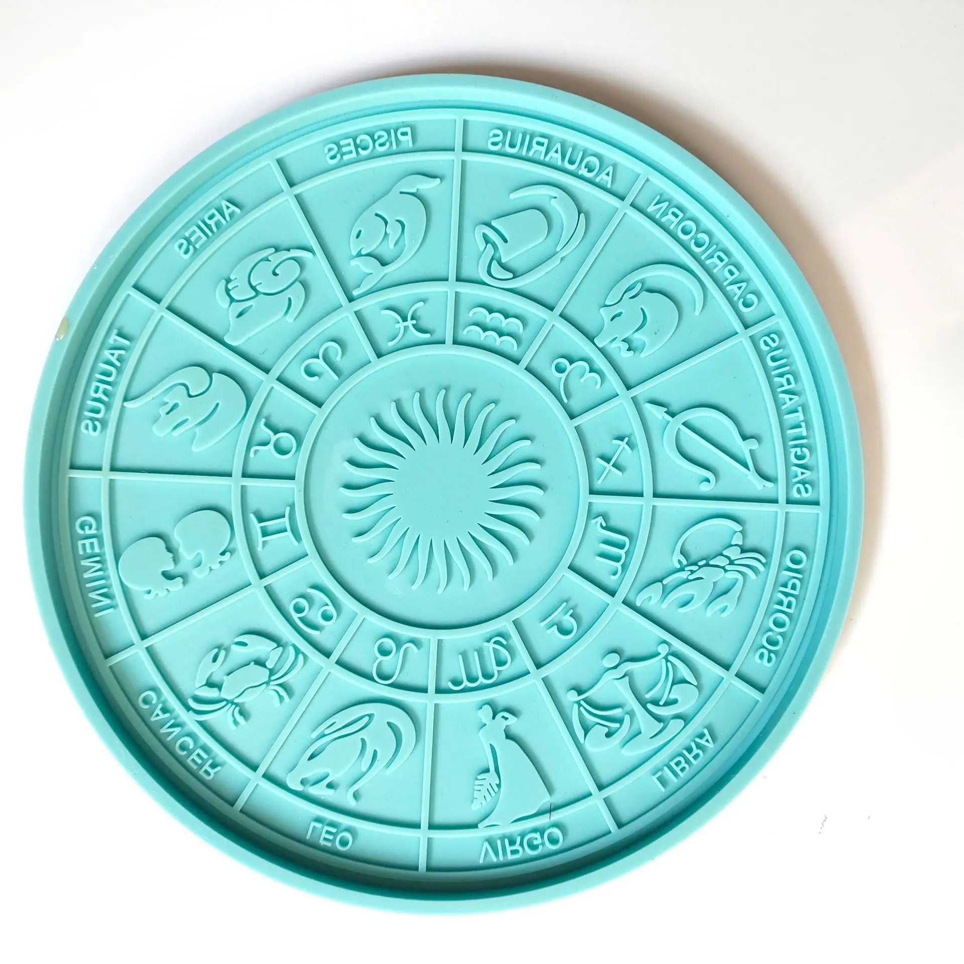 

DIY Divination Constellation Coaster Epoxy Resin Mold Round Tray Cup Pad Casting Silicone Mould Home Decoration Molds Art Craft