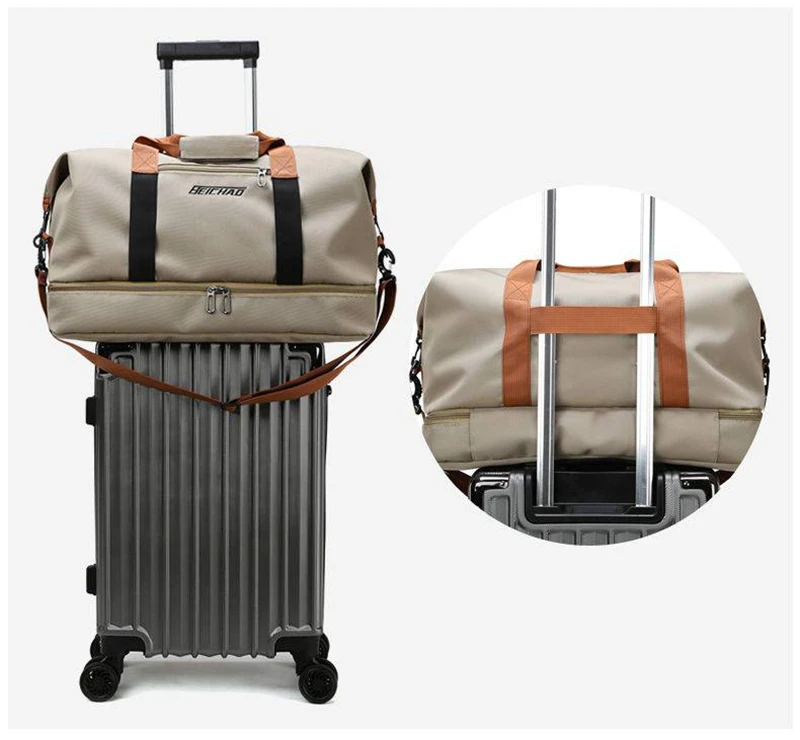 Спортивная сумка для мужчин и женщин прочная водонепроницаемая на плечо