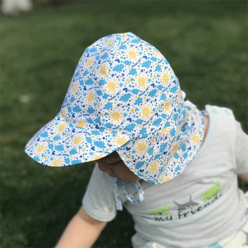 

UPF50+ UV Protection Sun Hats Breathable Baby Kids Boy Girl Unisex Bucket Hats Summer Newborn Sunbonnet Hats Bebe Sun Hat Caps