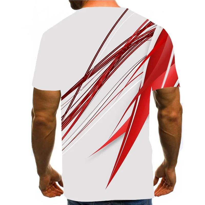 Для мужчин Графические футболки с круглым вырезом и 3D принт короткий рукав