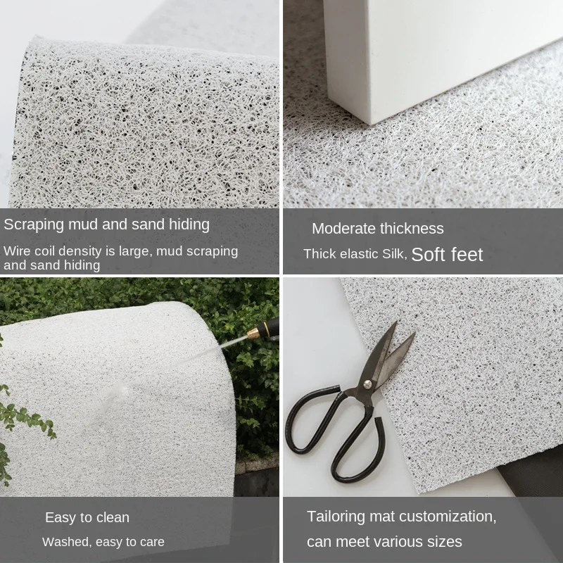 Скандинавский домашний дверной коврик не скользящий мат из ПВХ для кухни спальни