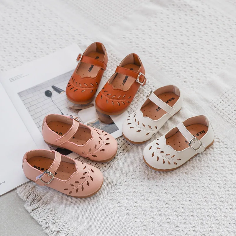 Модные туфли для маленьких девочек балетки на плоской подошве повседневная