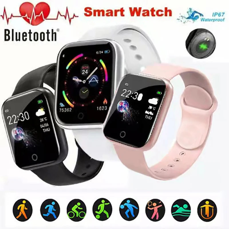 

Color Screen Smart Watches Men's Silicone Sport Bracelt Step Count Fitness Health Management Monitor Smartwatch Women Electronic