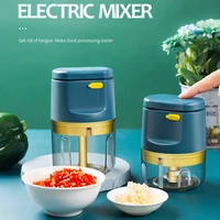 multifunctional household artifact small electric garlic masher manual mixing cooking machine meat grinder pepper filling he