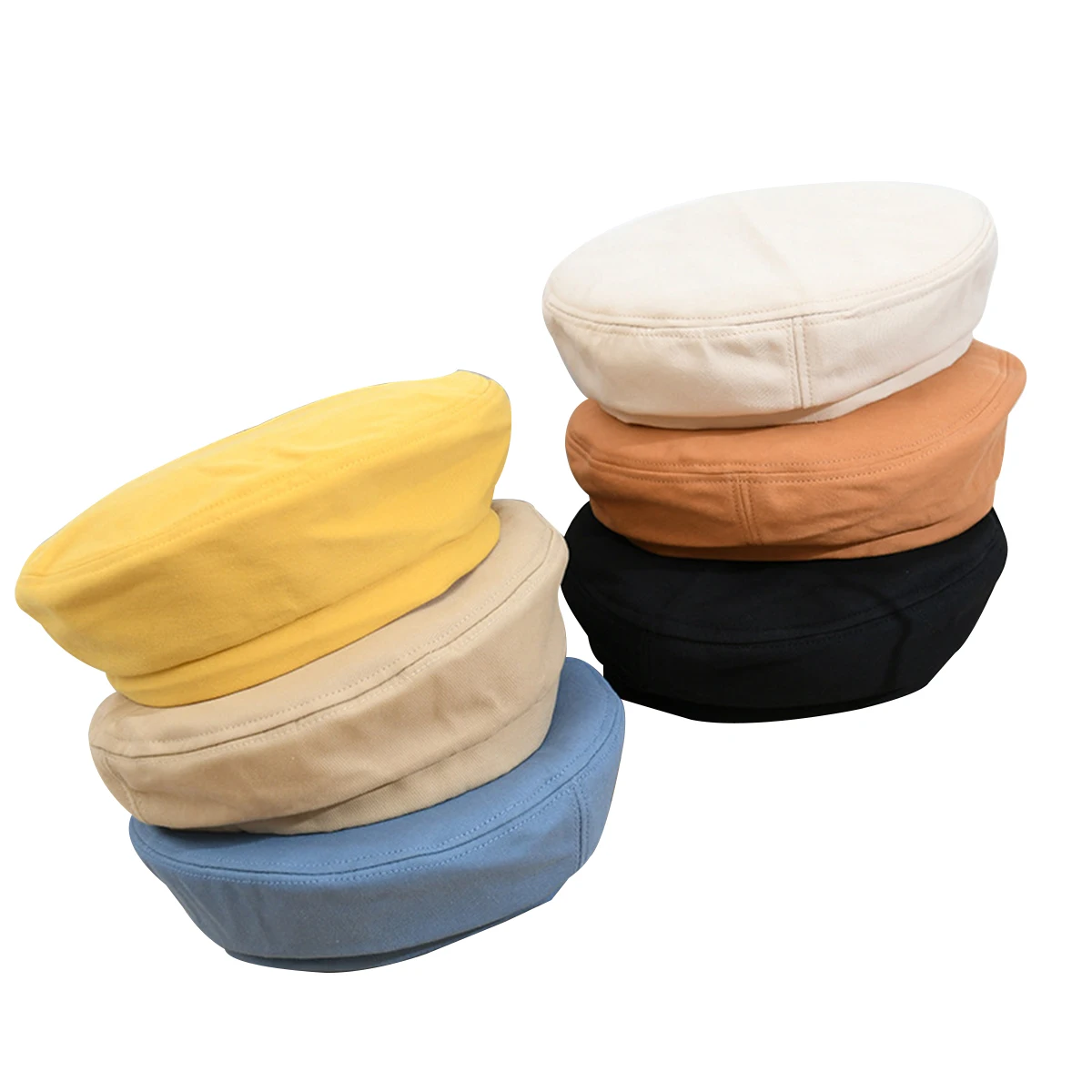 

Retro Fashion Beret Simple Sweet Classic Solid Color Painter Hat Women Clothing Accessories