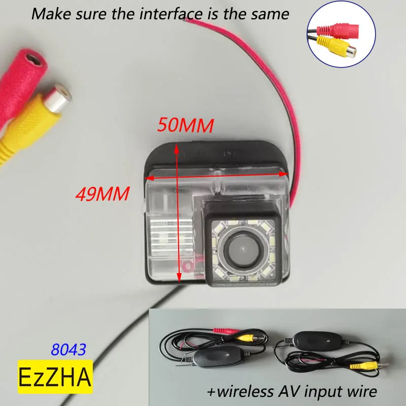 

EzZHA HD CCD for Mazda 6 M6 2002-2014/ CX5 CX-5 2011-2017/ CX-7 2006-2012/ Besturn B70 2009-2011 Rear View 4 LED Night Camera