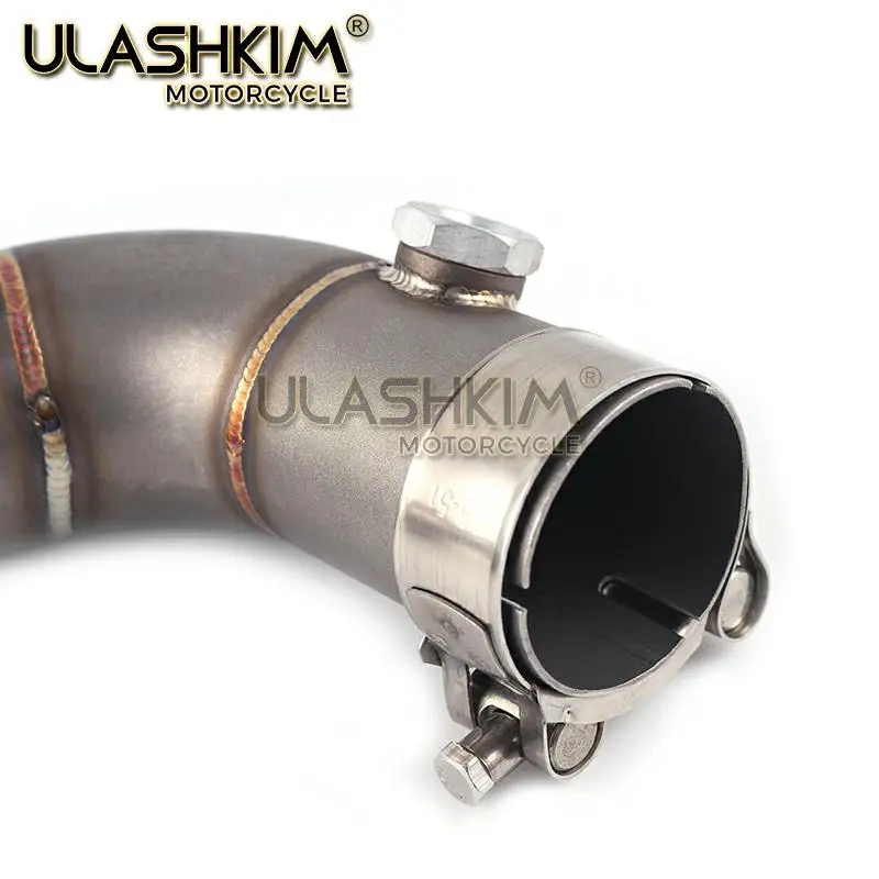 61 мм Глушитель для мотоцикла 304 сталь контактная связь разъем средней трубы без