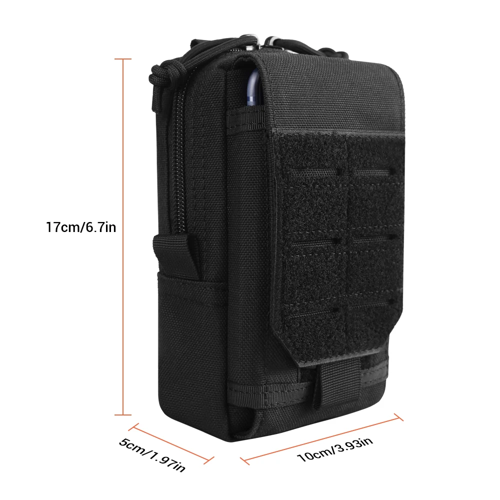 

KMONE Tactical Molle Pouch Military Waist Bag Outdoor Men EDC Tool Bag Vest Pack Purse Mobile Phone Case Hunting Compact Bag
