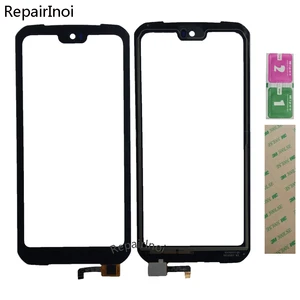 10pcs 5 9 mobile phone touch screen for doogee s68 s68 pro touch panel sensor glass lens repair parts 3m glue free global shipping